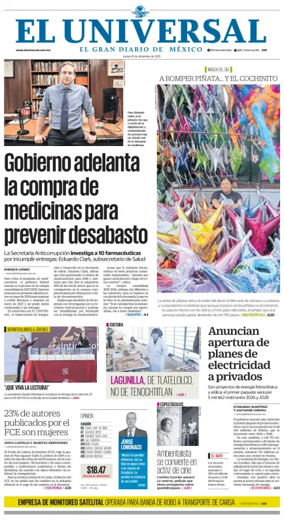 Cover of El Universal