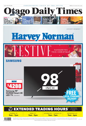 Cover of Otago Daily Times