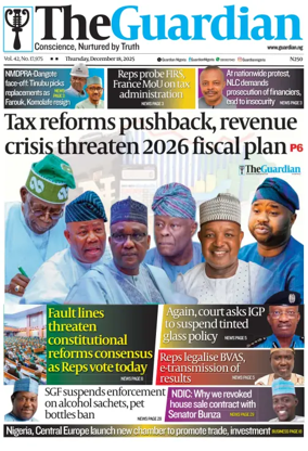 Cover of The Guardian Nigeria