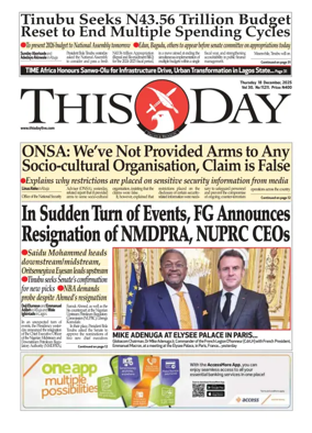 Cover of THISDAY