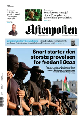 Cover of Aftenposten