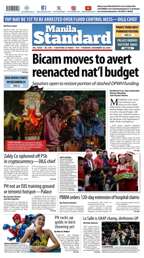 Cover of Manila Standard