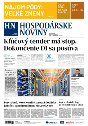 Cover of Hospodárske noviny