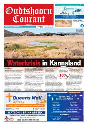 Cover of Oudtshoorn Courant