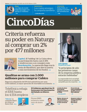 Cover of Cinco Días