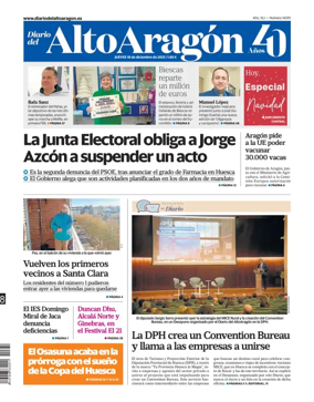 Cover of Diario del Alto Aragón