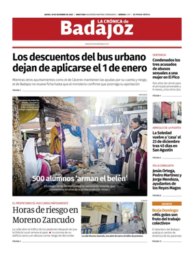 Cover of La Cronica de Badajoz BE