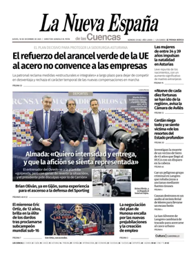 Cover of La Nueva España (Cuencas)
