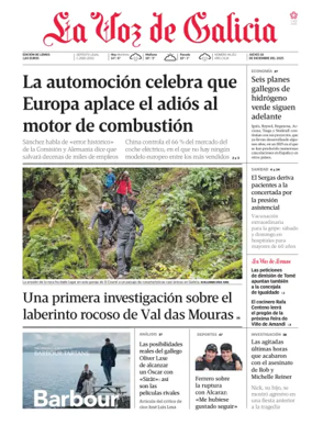 Cover of La Voz de Galicia (Monforte)