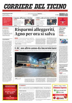 Cover of Corriere del Ticino