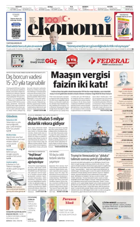 Cover of Dünya Gazetesi