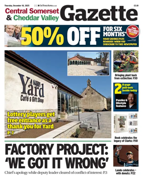 Cover of Central Somerset & Cheddar Valley Gazette