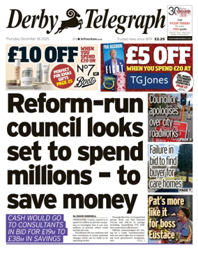 Cover of Derby Telegraph