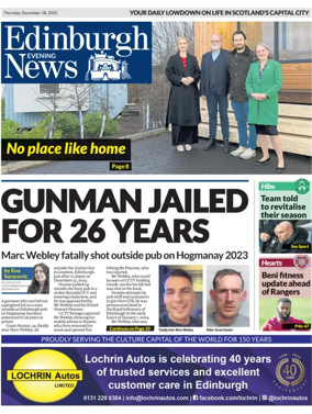 Cover of Edinburgh Evening News
