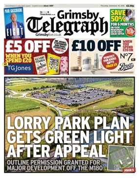 Cover of Grimsby Telegraph