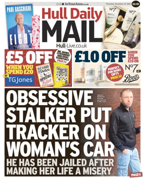 Cover of Hull Daily Mail