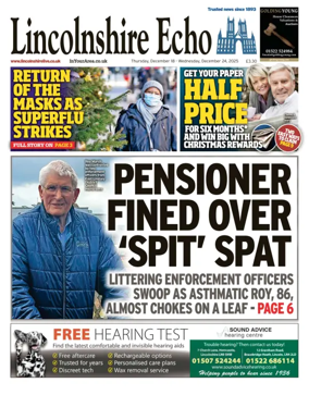 Cover of Lincolnshire Echo