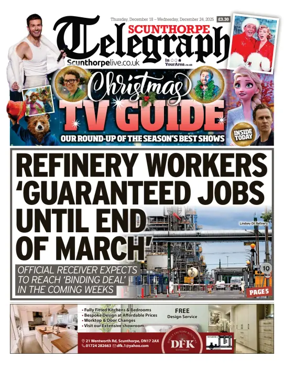 Cover of Scunthorpe Telegraph