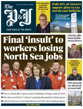 Cover of The Press and Journal (Aberdeenshire)