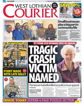 Cover of West Lothian Courier