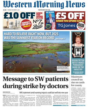 Cover of Western Morning News