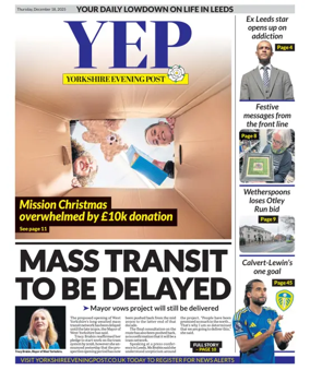Cover of Yorkshire Evening Post