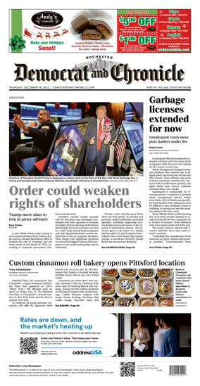 Cover of Democrat and Chronicle