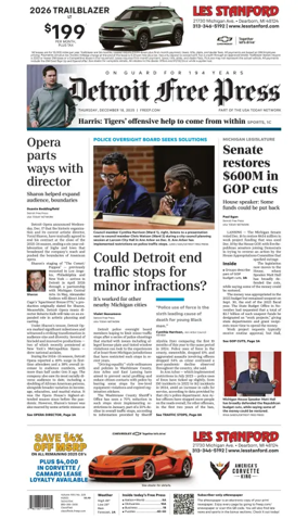 Cover of Detroit Free Press