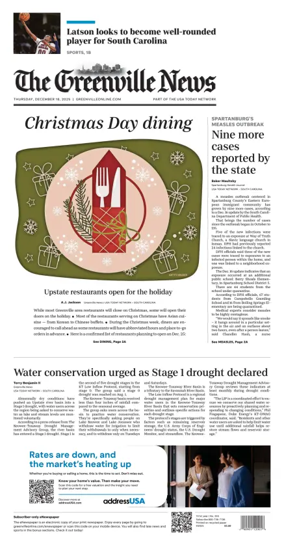 Cover of The Greenville News