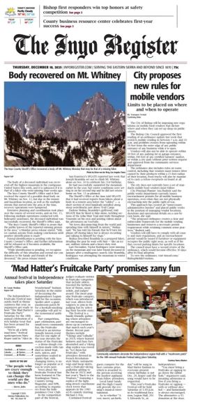 Cover of Inyo Register