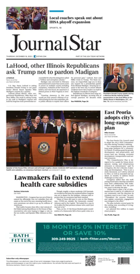 Cover of Journal Star (Peoria)