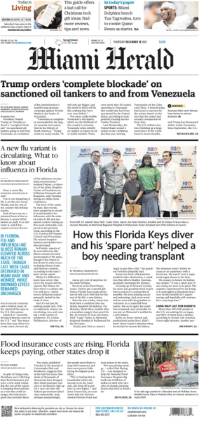 Cover of Miami Herald