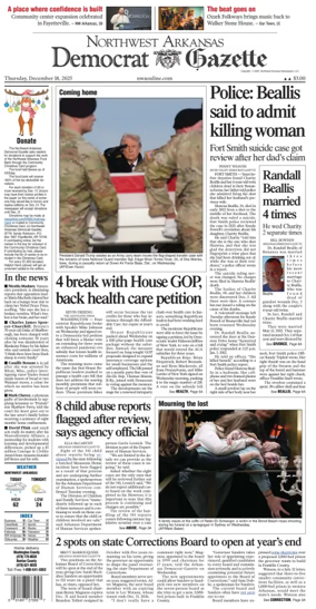 Cover of Northwest Arkansas Democrat-Gazette