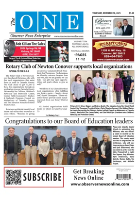 Cover of Observer News Enterprise