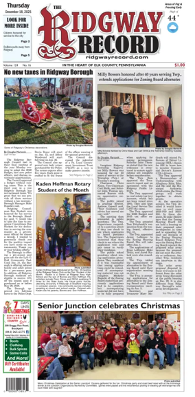 Cover of Ridgway Record