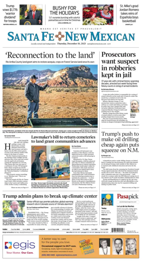 Cover of Santa Fe New Mexican