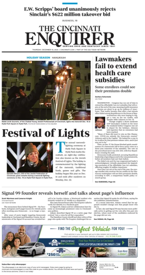 Cover of The Cincinnati Enquirer