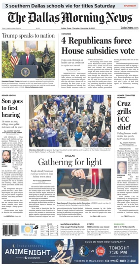 Cover of The Dallas Morning News