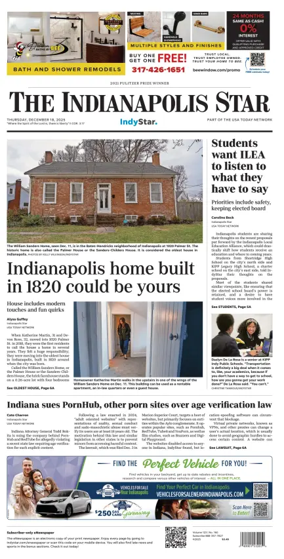 Cover of The Indianapolis Star