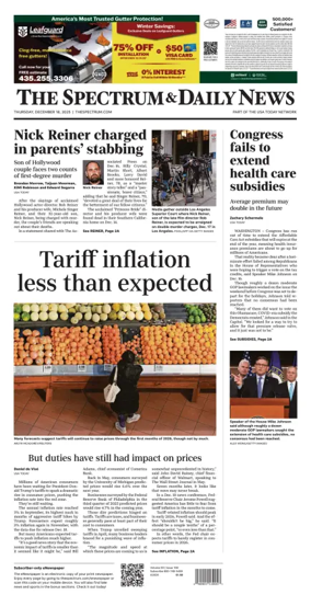 Cover of The Spectrum & Daily News