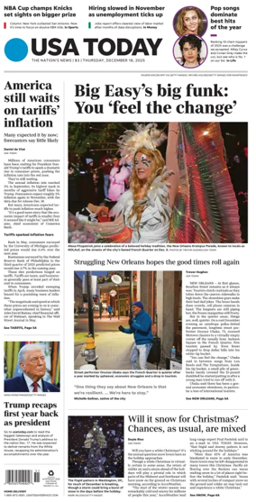 Cover of USA TODAY US Edition