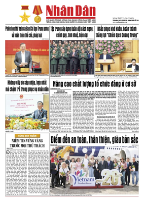 Cover of Nhan Dan newspaper