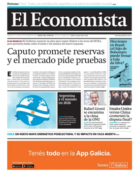 Cover of El Economista (Argentina)