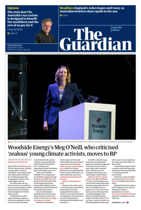 Cover of The Guardian Australia