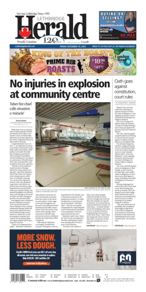 Cover of Lethbridge Herald