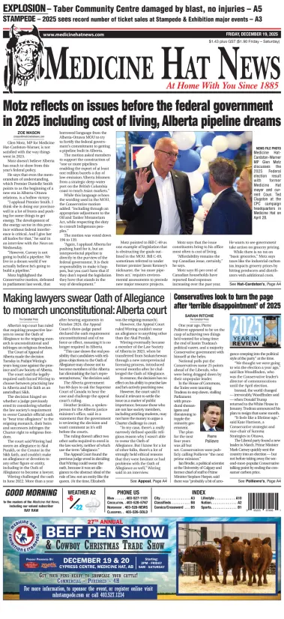 Cover of Medicine Hat News