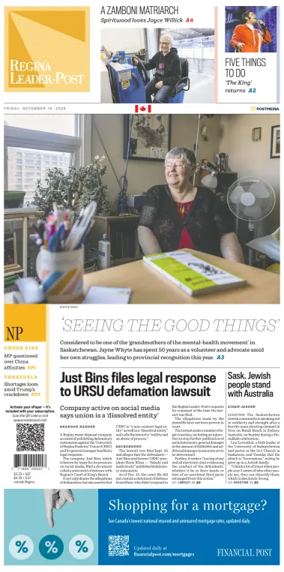 Cover of Regina Leader-Post