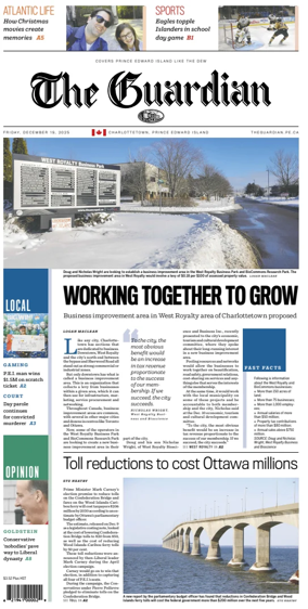 Cover of The Guardian (Charlottetown)