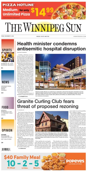 Cover of Winnipeg Sun