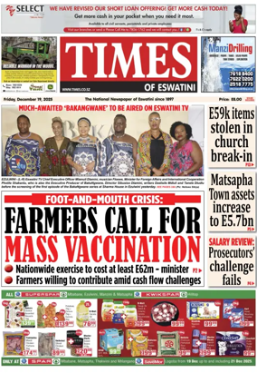 Cover of Times of Eswatini